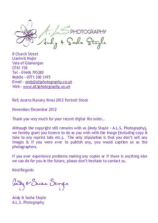 Acorns Digital file Licence letter 2012